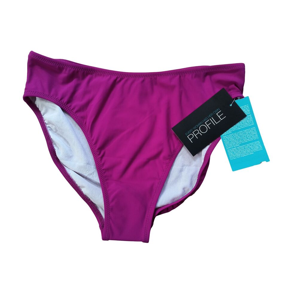 Profile by Gottex Tutti Frutti Classic Bikini Bottom 10 Magenta Pink